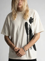 Y2K Graphic Tee Artistic Sketch Print Streetwear — Riot Artistic Sketch